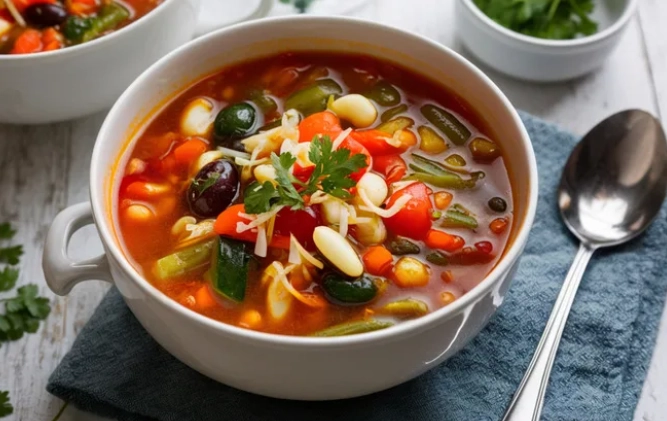 What is the secret ingredient in minestrone soup?