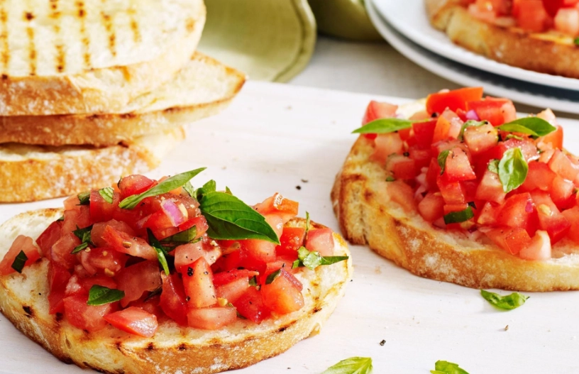 Traditional italian bruschetta recipe