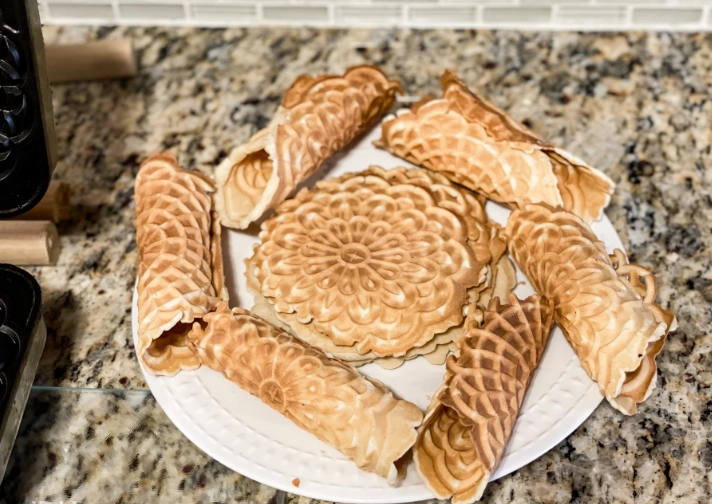 traditional Italian pizzelle flavor