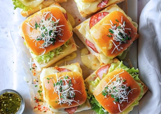 Italian slider vegetables