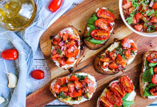 what is in bruschetta