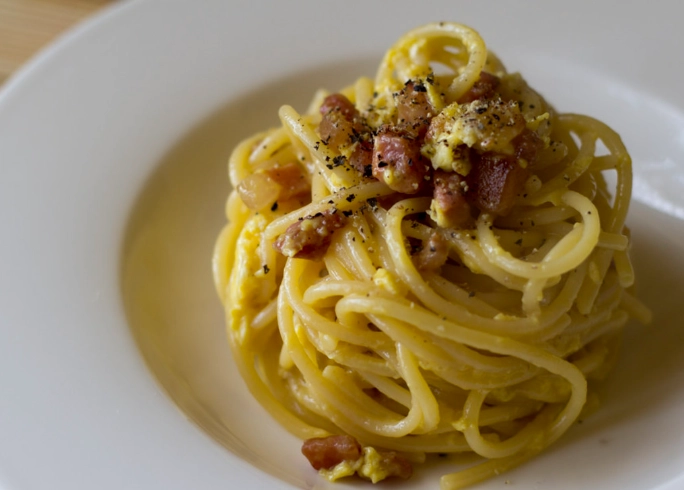 authentic Italian carbonara