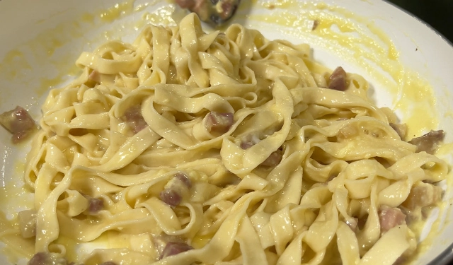 easy Italian carbonara