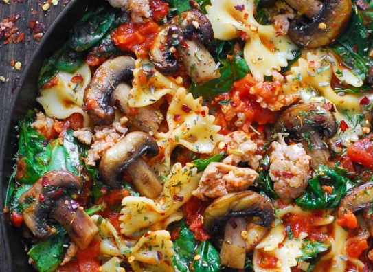 easy Italian sausage pasta