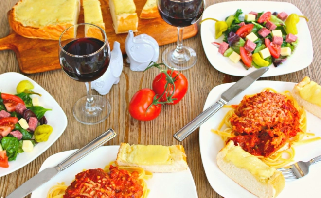 Italian family dinner