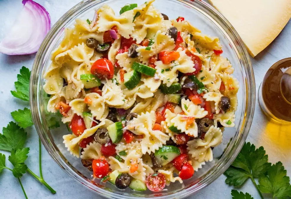 pasta salad with italian dressing pasta salad with italian dressing