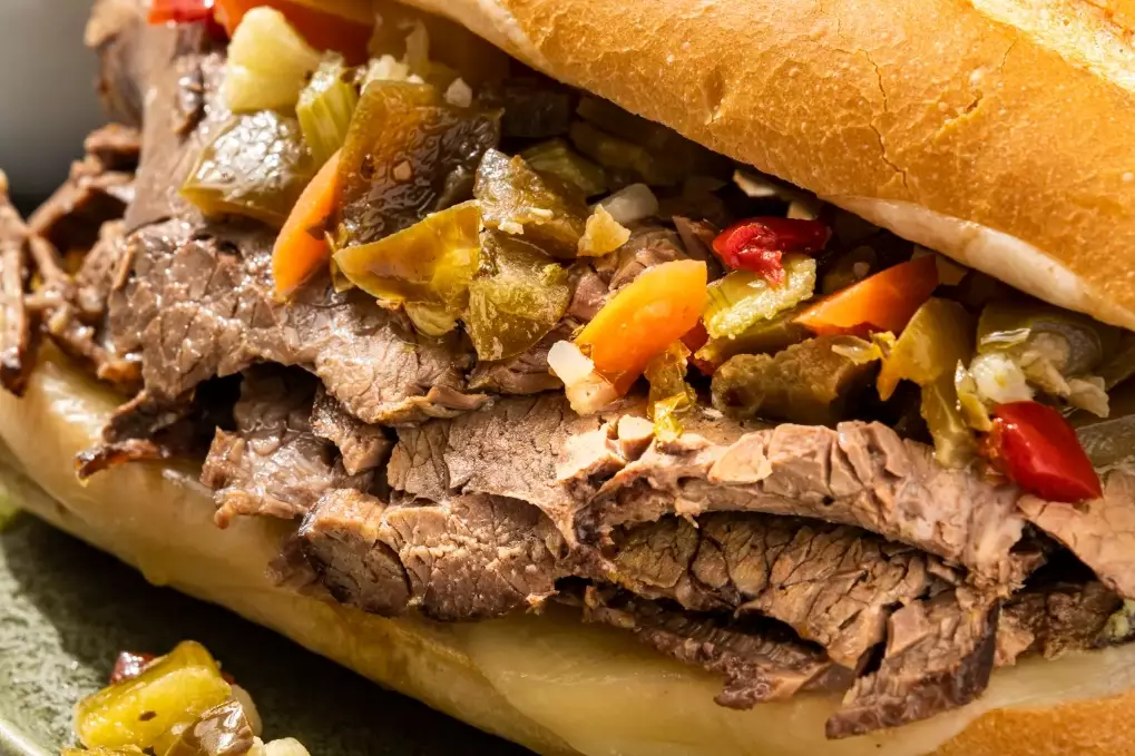Italian beef sandwich