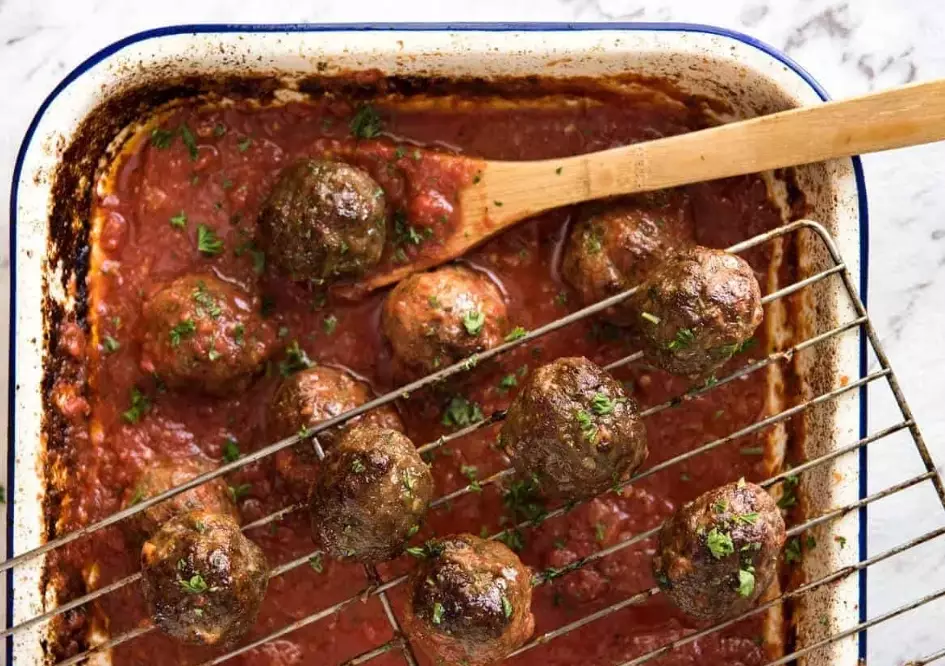 Baked Italian meatball recipe