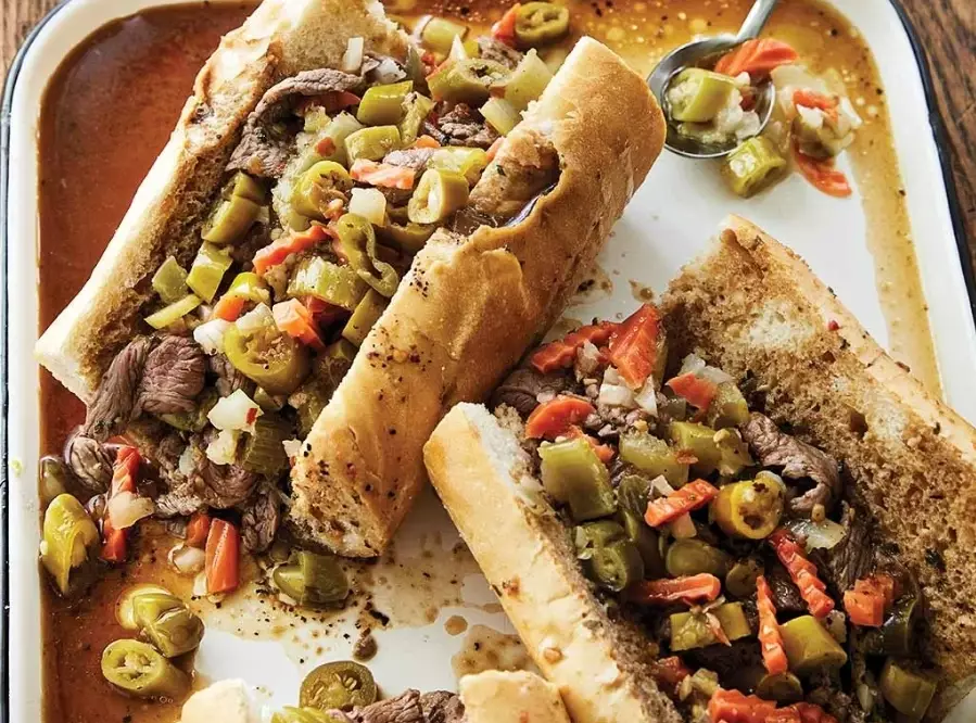 slow cooked Italian beef slow cooked Italian beef
