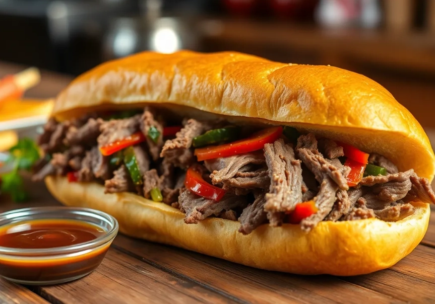 Italian beef sandwich Chicago